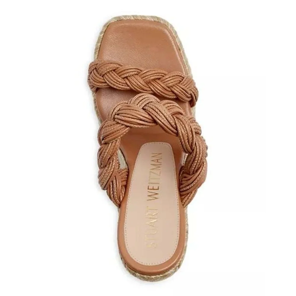 NWB‎ Stuart Weitzman Braida Espadrille  Wedge Sandal size 9.5 - Picture 3 of 9